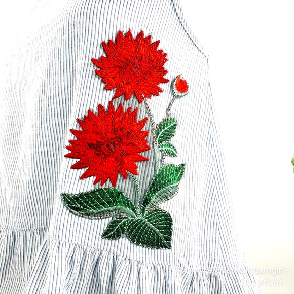 Twinkle ruffle bottom swing top S blue/white - Picture 4 of 9